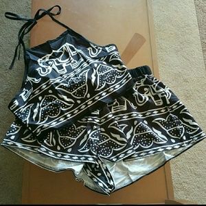 *NEW* Boho elephant print shorts set