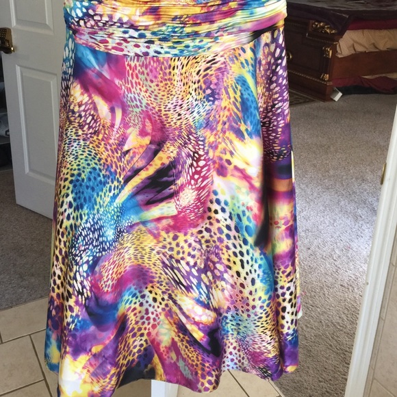 Colorful leopard print dress! - Picture 3 of 4