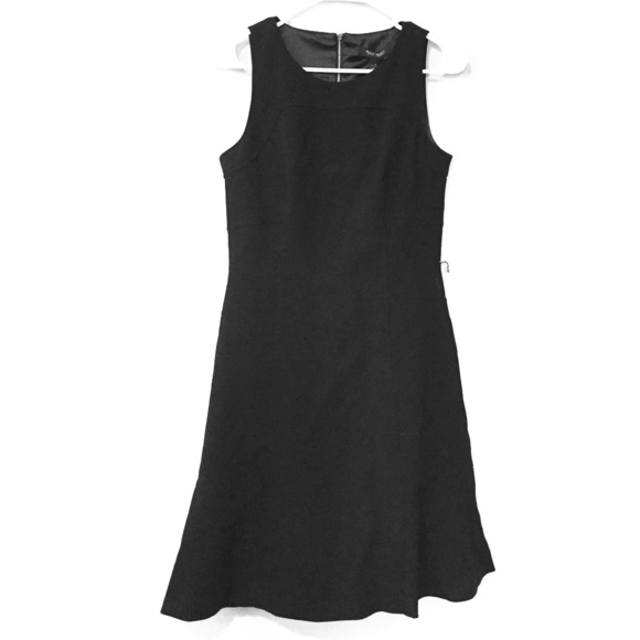 Flirty hem black dress