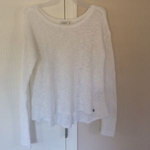 Abercrombie white sweater fits a women's small