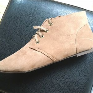 Forever21 tan low-cut booties