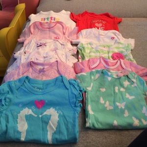 11 girls onesies!