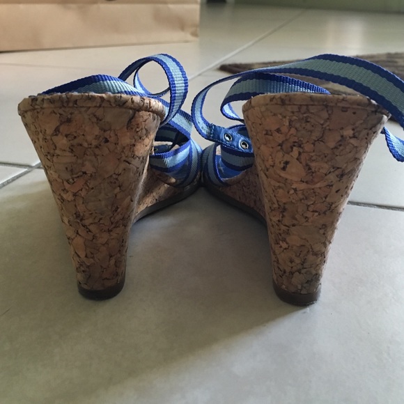 Blue cork wedges - Picture 4 of 4