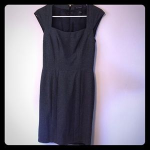 Black dress with white polkadots