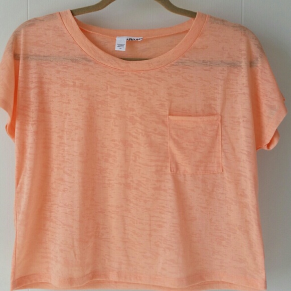 Light Orange Crop Tshirt