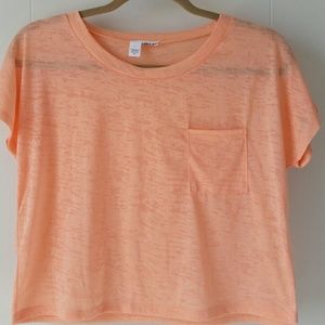 Light Orange Crop Tshirt