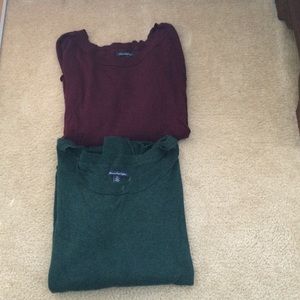 Two American eagle sweaters