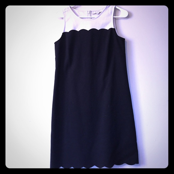 Black and Tan dress with bottom detail