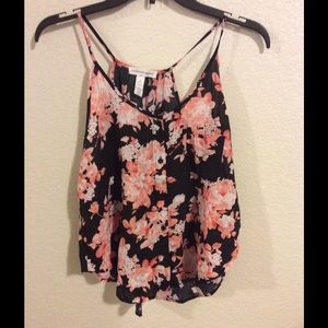 Floral loose tank