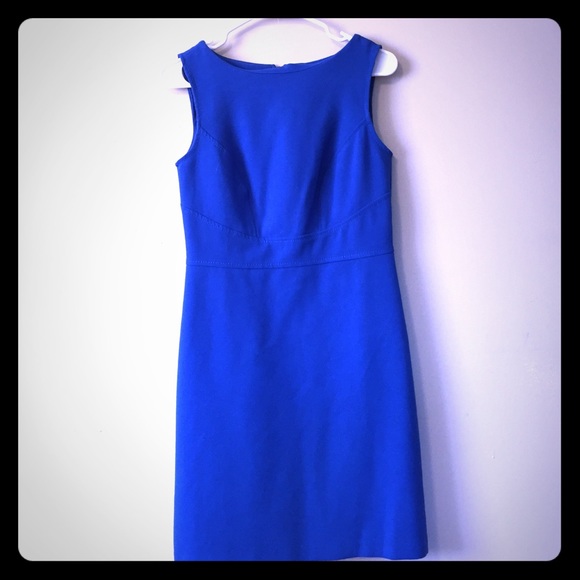 Royal blue knee length dress