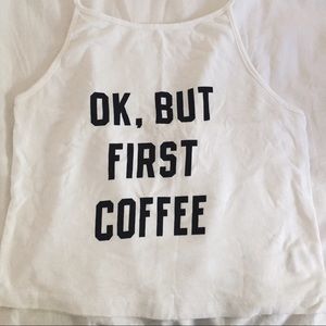 Brandy Melville coffee halter top