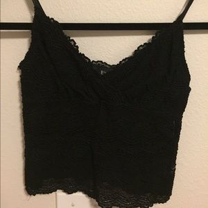 Bebe crochet crop cami