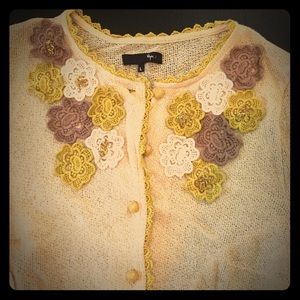 Anthropologie Cute light crocheted cardigan