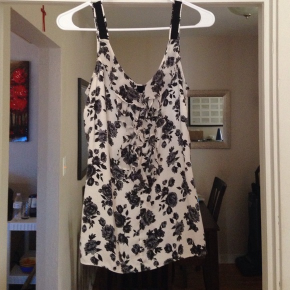 Floral silk blouse!