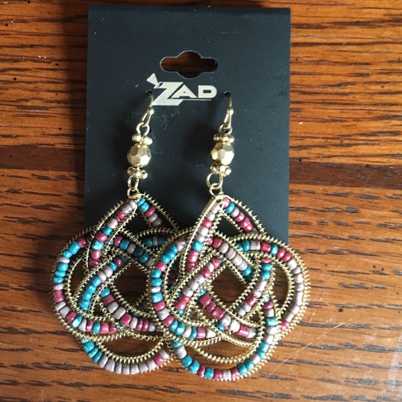 Drop beaded earrings