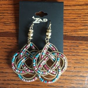 Drop beaded earrings
