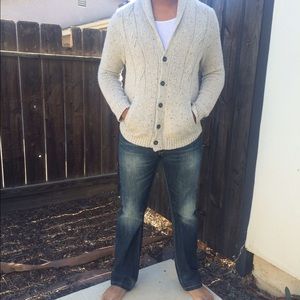 Men's Button Up Sweater Cardigan