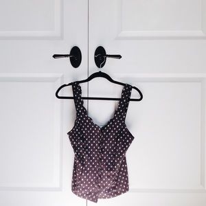 B&W Kimchi Blue Button Front Blouse