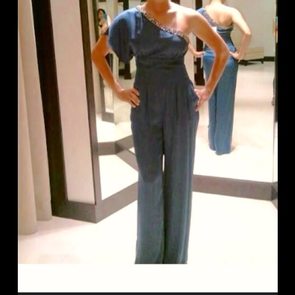 Bebe Teal Jumpsuit