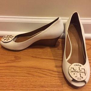 Tory Burch 'Sally 2' Peep Toe Wedges