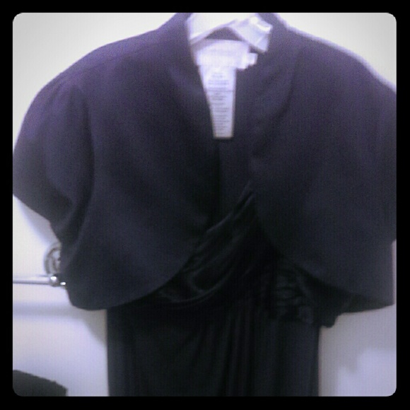 David's bridal floor length dark purple