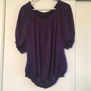 Purple Peasant Top