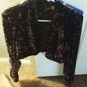 Free People Amazing velvet bolero jacket
