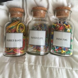 Cute desk jars!
