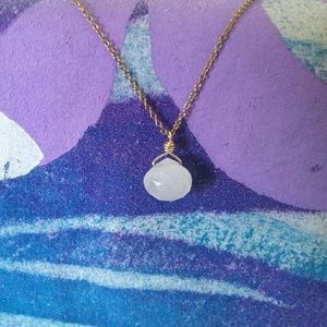 Moonstone 14k necklace
