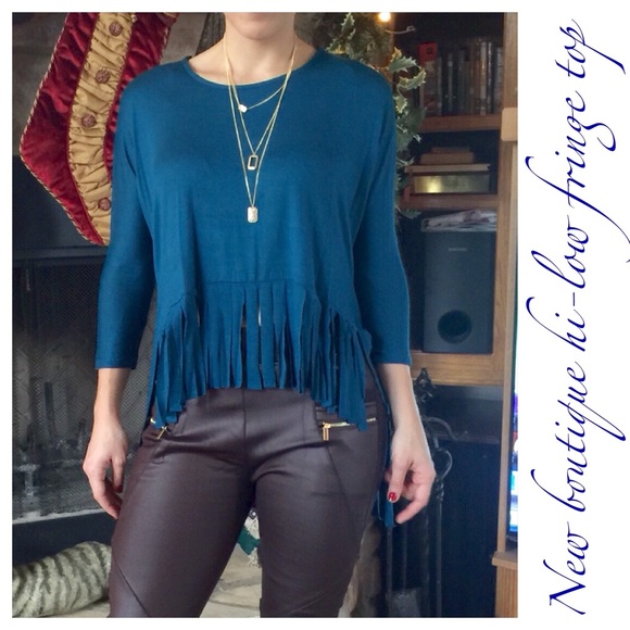 CLEARANCE SALE! New Trendy Fringe Top - Picture 4 of 4