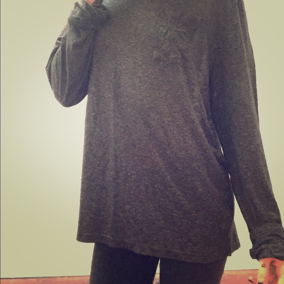 oversized TopShop Long sleeved pocket T