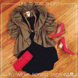 Ryu: Modcloth ruffle shrug jacket