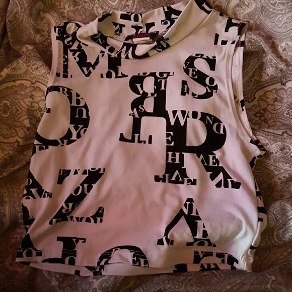 Lettered Crop top
