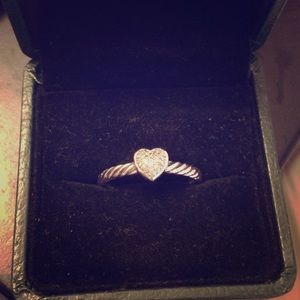David Yurman Heart Ring with Diamonds