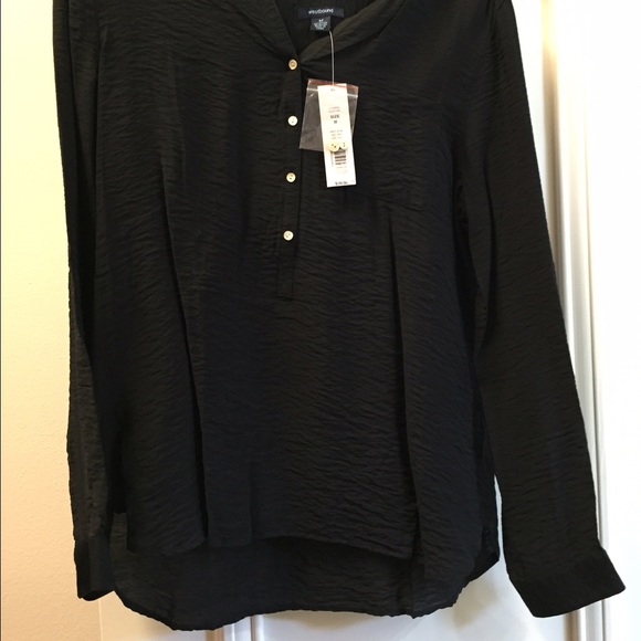 Price firm High/low black westbound blouse. - Picture 2 of 2
