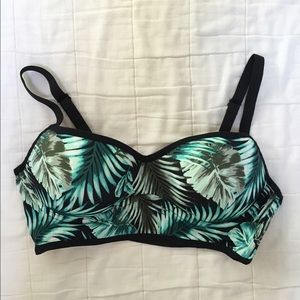 VS Pink Tropical Caged Back Bralette