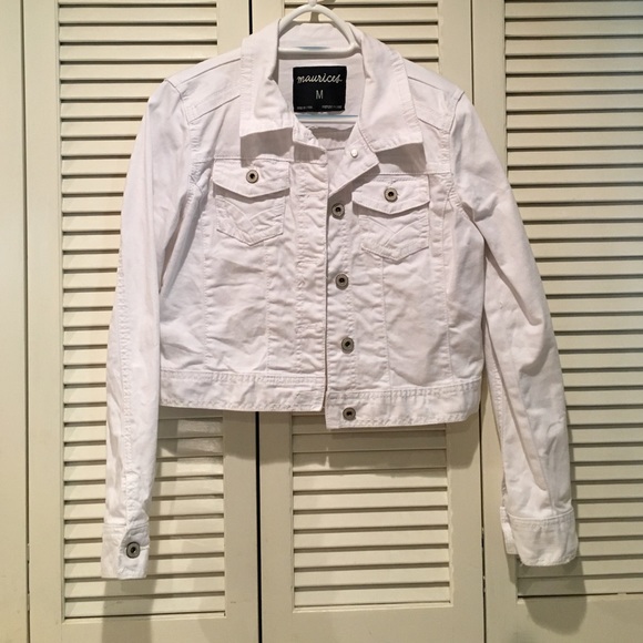 White Jean Jacket from Maurices