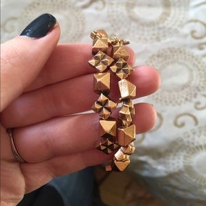 Alex and ani beaded gold bangle