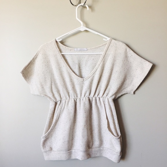 Charlotte Russe Speckled Pocket Top