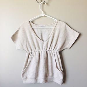 Charlotte Russe Speckled Pocket Top