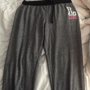 Grey sweatpants