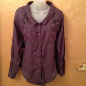 Free people New Romantics semi sheer blouse tunic