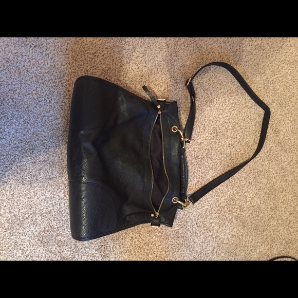 oversized black purse