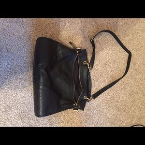 oversized black purse