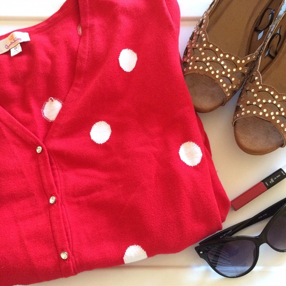 Quacker Factory  Sweaters - Polka-dot cardigan