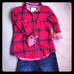 Abercrombie and Fitch plaid shirt size small