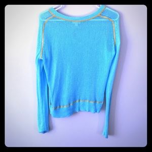 Thin aqua blue sweater