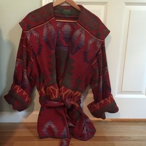 Ralph Lauren blanket  wrap coat