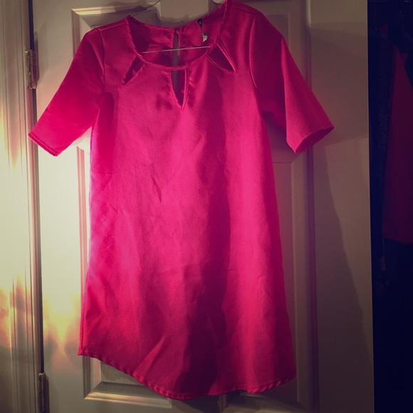 A pink dress