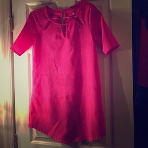A pink dress